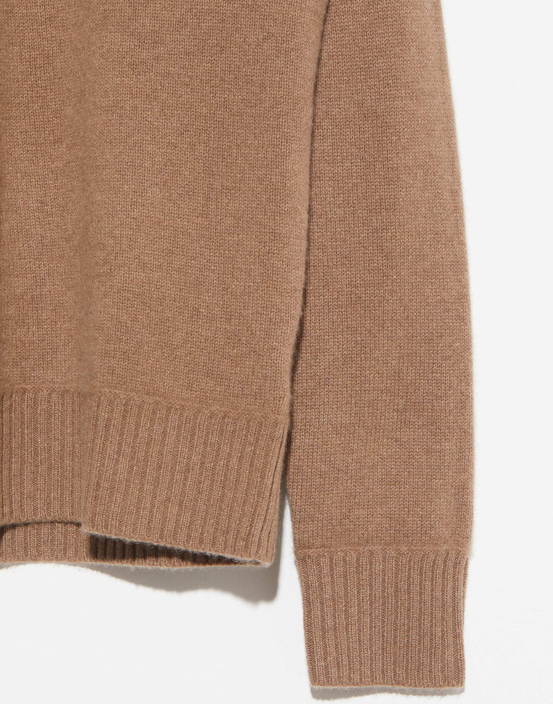 Whisky Cashmere Mock Neck Pullover