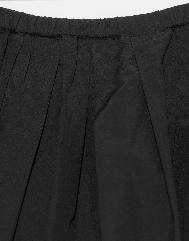 Black Cotton Blend Klic Balloon Skirt