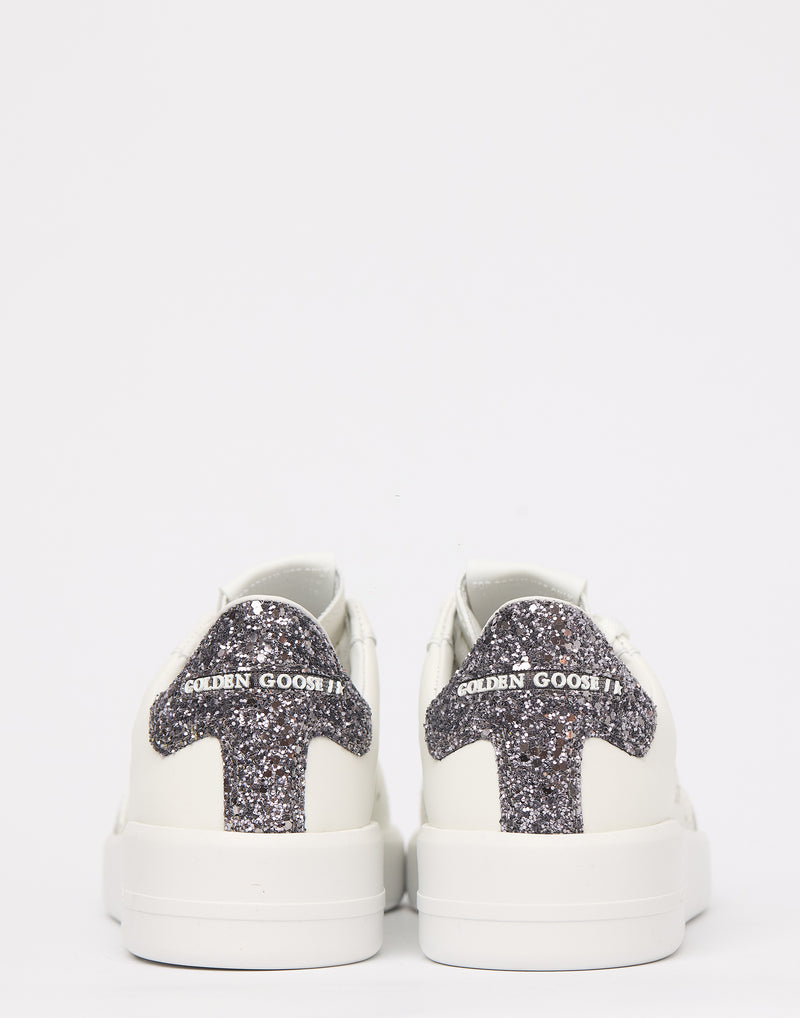 White & Anthracite Glitter Purestar Sneakers