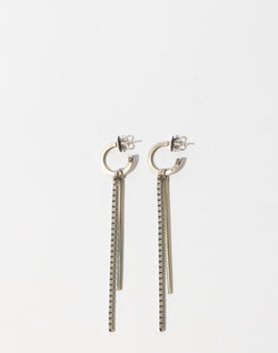 Silver Box Chain Earrings