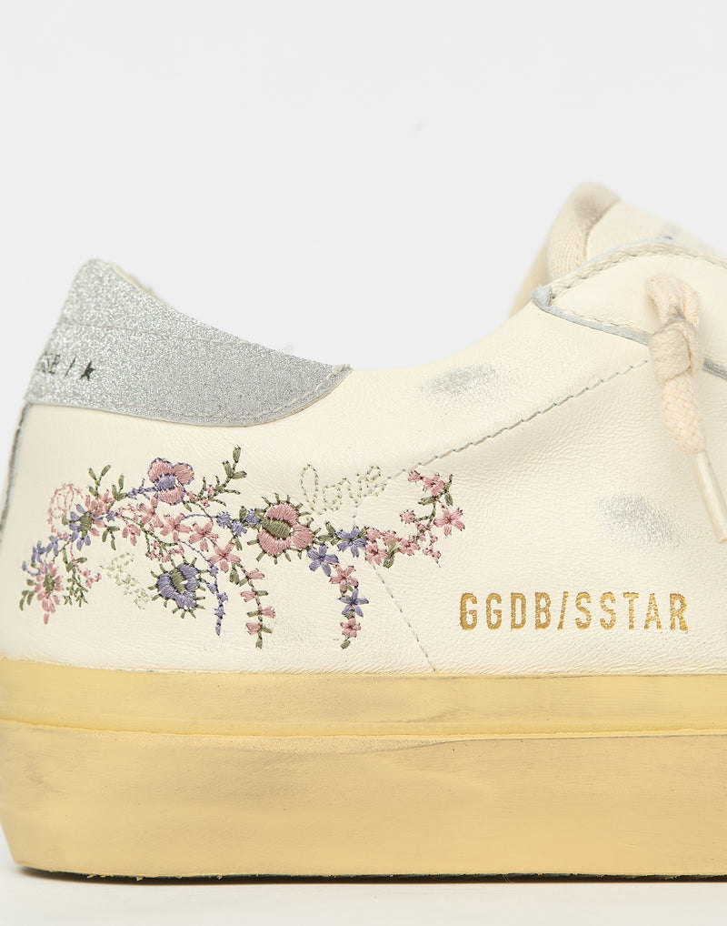 Floral Embroidered Superstar Sneakers