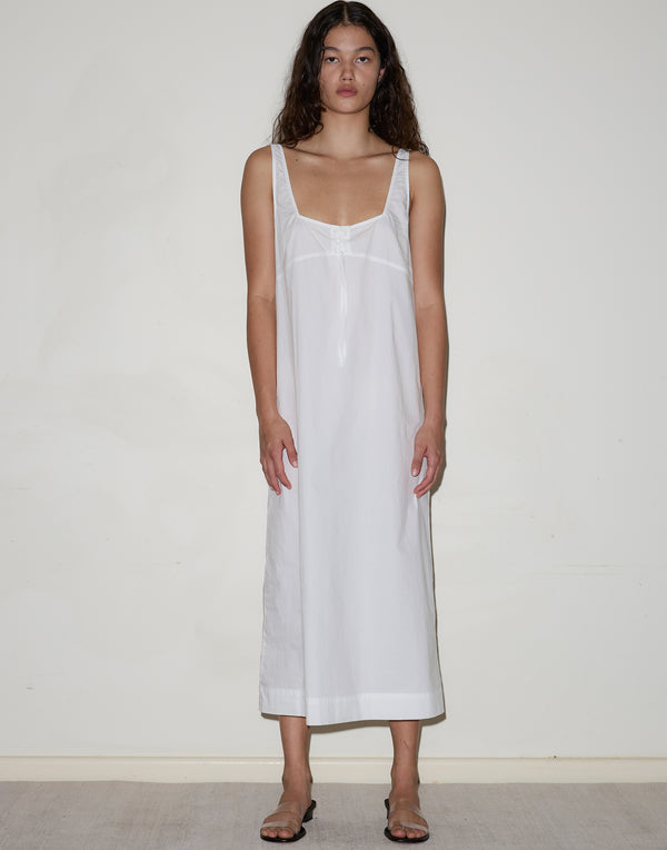 White Organic Cotton Eyelet Dress