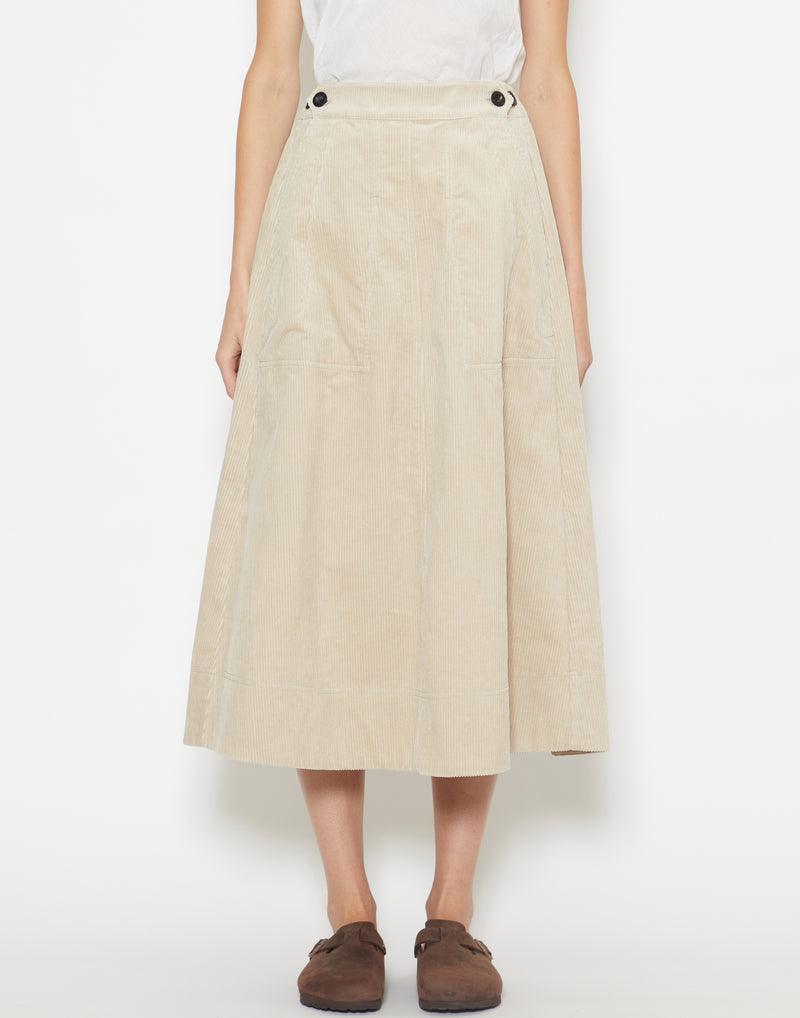 Moonstone Cotton Corduroy Skirt