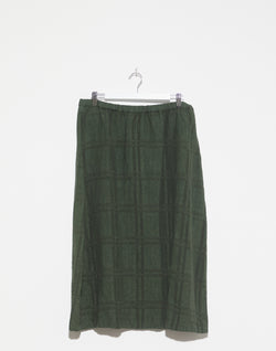 manuelle-guibal-military-green-check-linen-box-skirt.jpeg