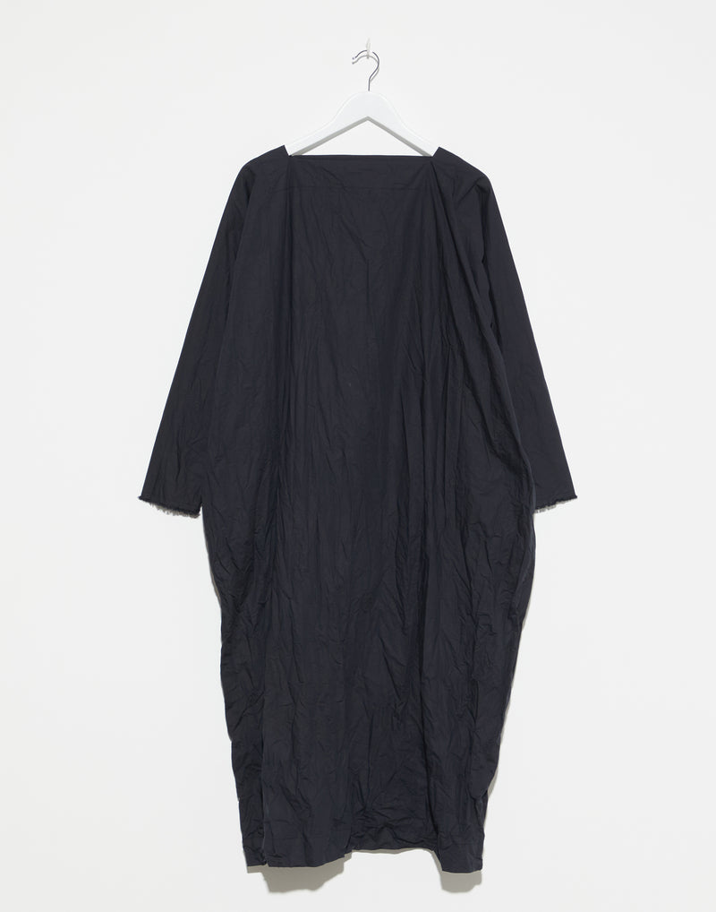 Dark Blue Cotton Luciana Nido Lavato Dress