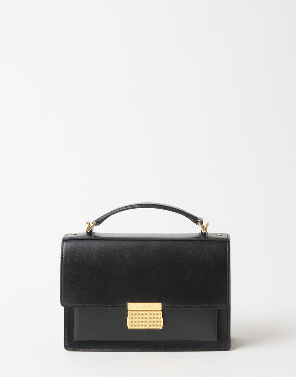 Black Leather Large Venezia Bag