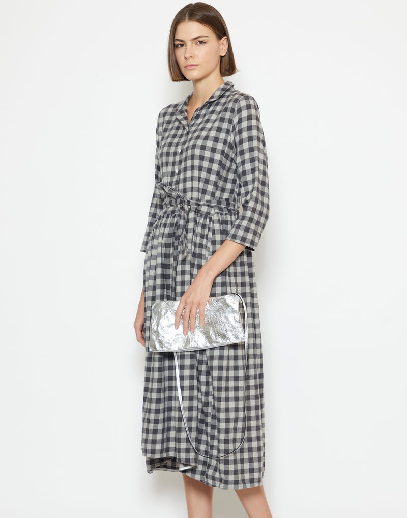 Grey Check Cotton Daila Dress