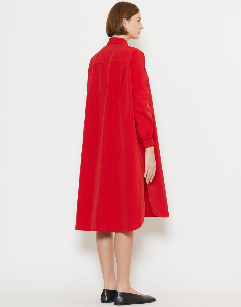 Lippy Red Cotton Yuki Longue Shirt