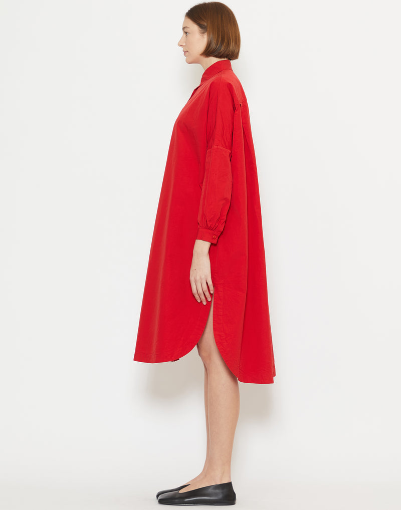 Lippy Red Cotton Yuki Longue Shirt