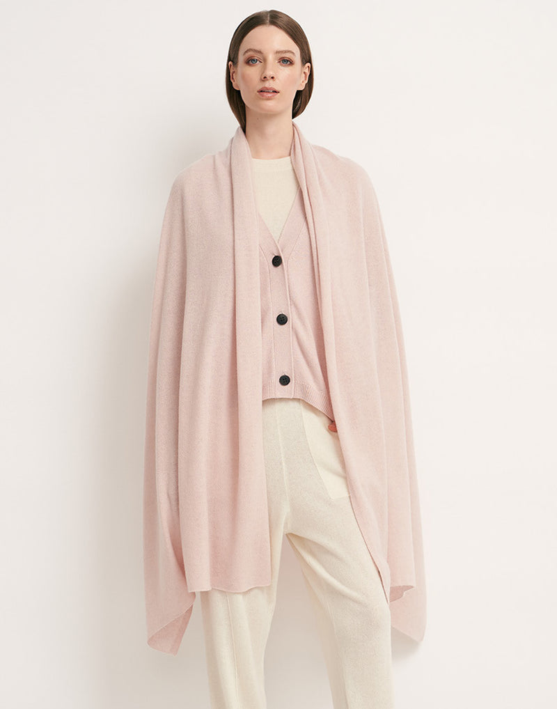 Pink Cashmere Oversized Travel Wrap