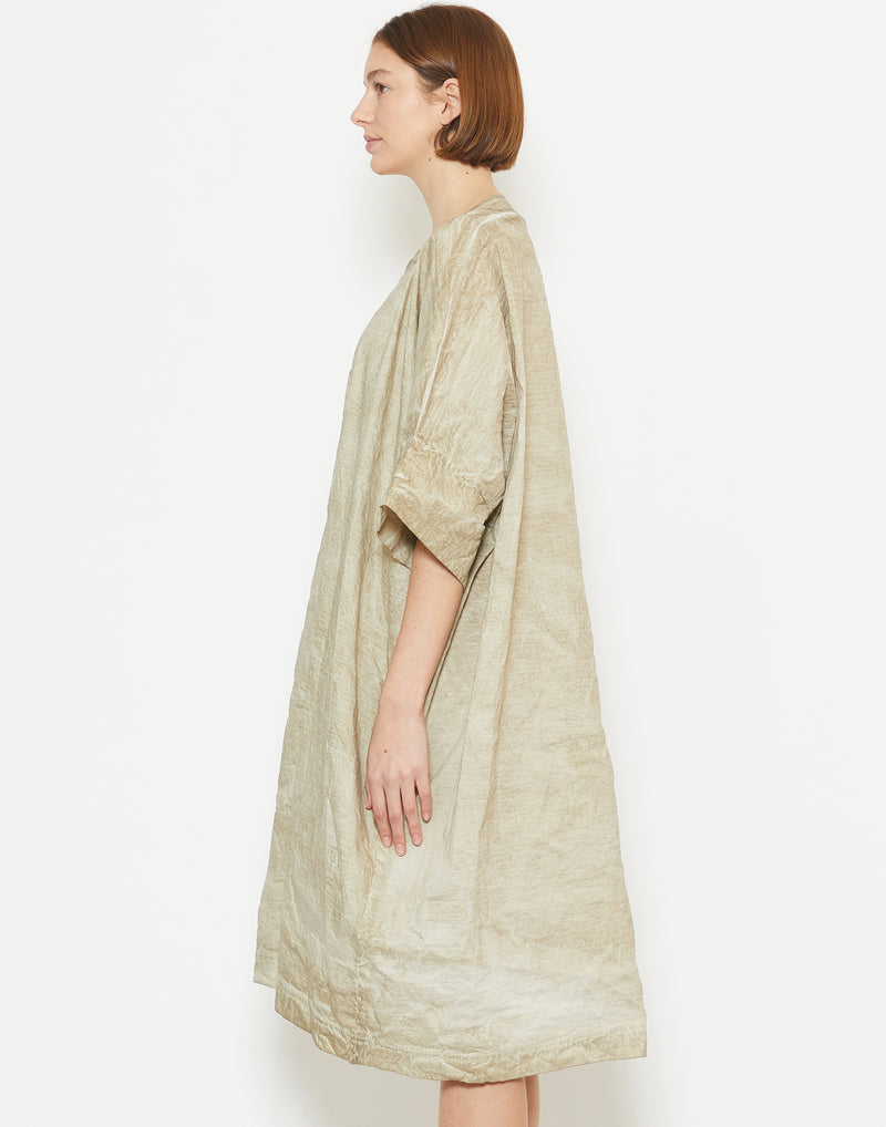 Straw Cloud Linen & Cotton Relaxed Dress