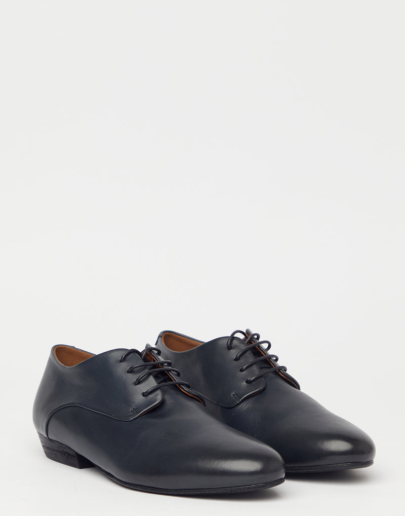 Midnight Leather Miniblocco Derby Shoes