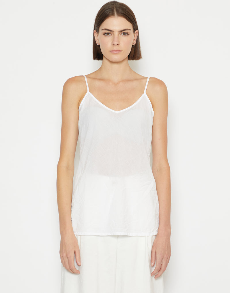 White Cotton Voile Imogen Camisole