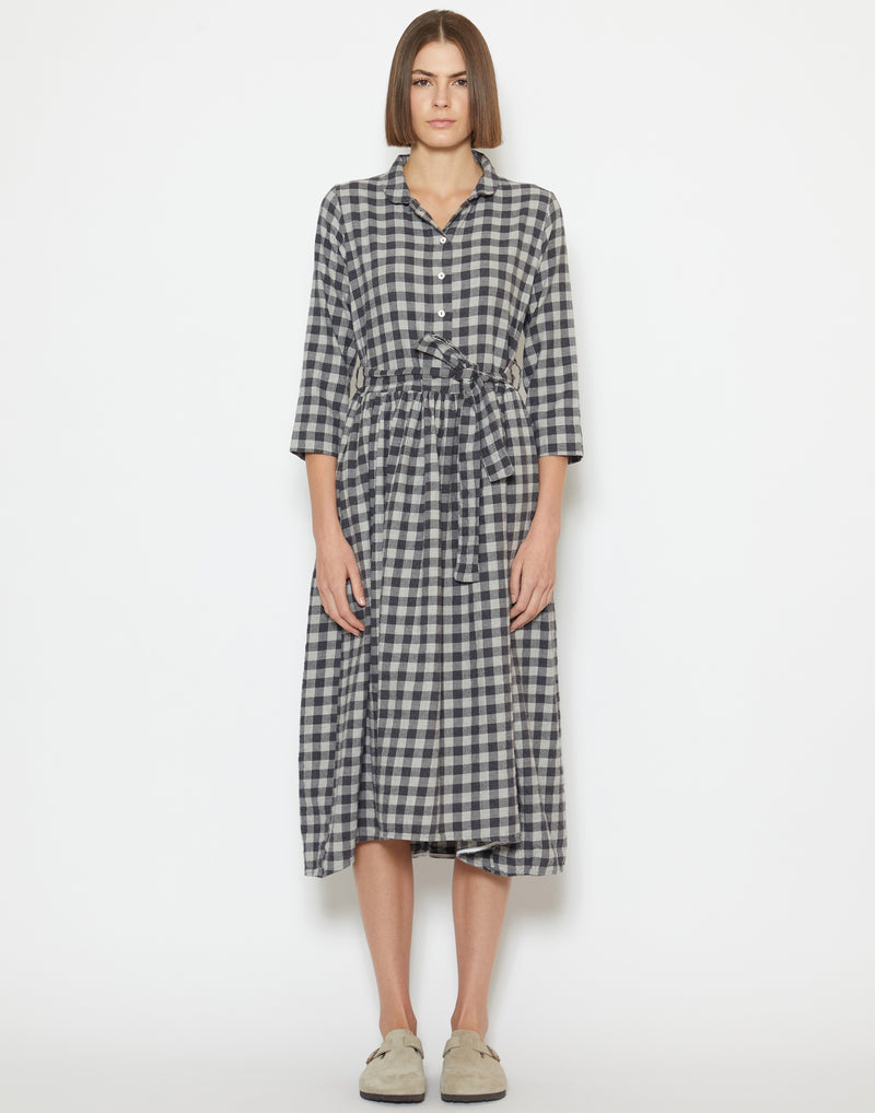 Grey Check Cotton Daila Dress