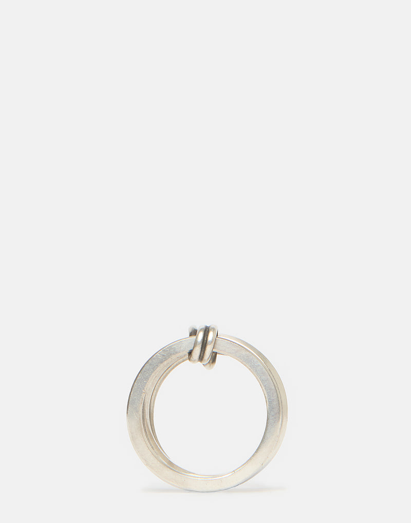 Silver Infinity Connected Ring