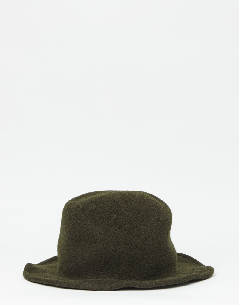 Dark Green Traveller + Felt Hat