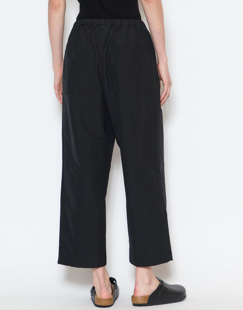 Black Cotton Blend Ronic Worker Pants