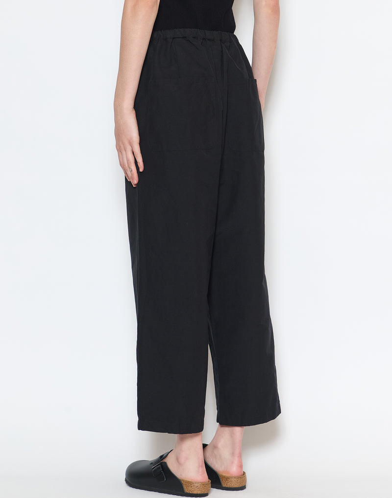 Black Cotton Blend Ronic Worker Pants