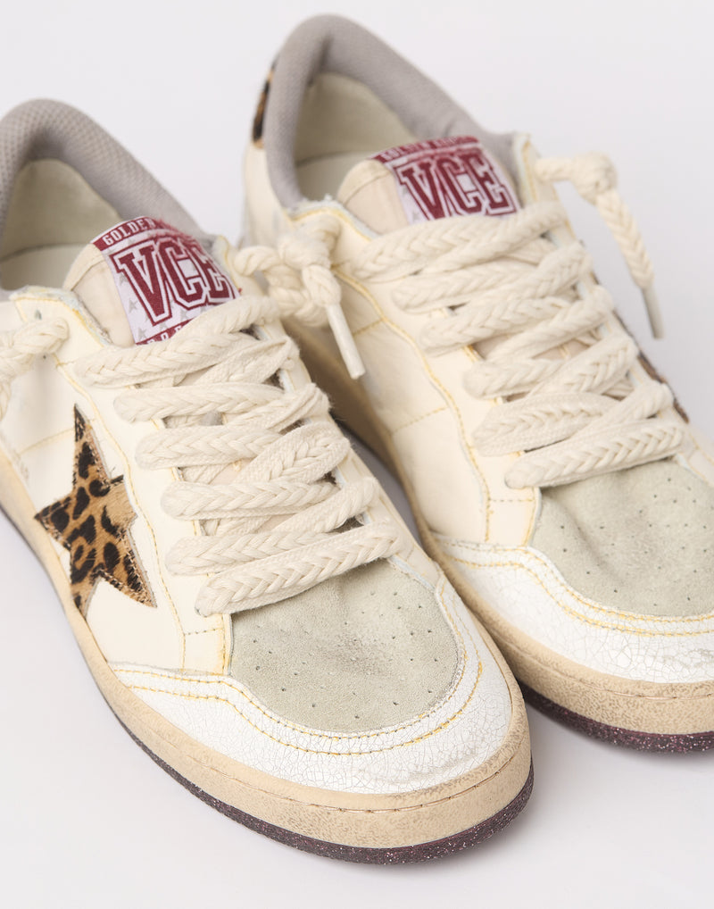 White & Leo Ball Star Sneakers