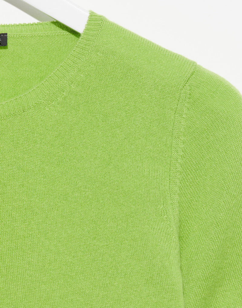 Lime Cashmere Short Sleeve Valenti Top