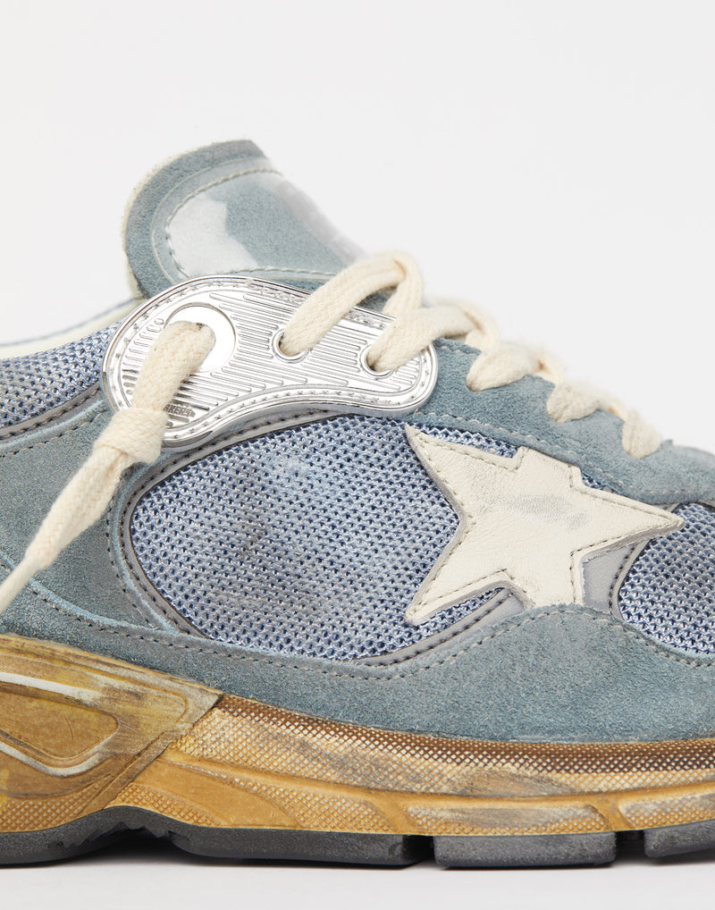 Blue & Silver Dad Star Sneakers