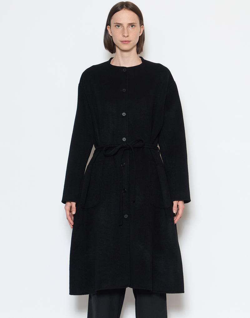 Black Cashmere Coat