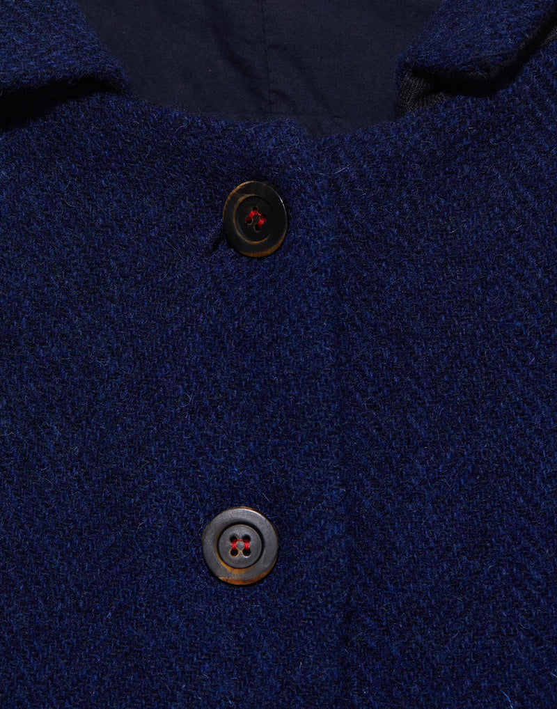 Blue Harris Tweed Wool Vitalba Jacket