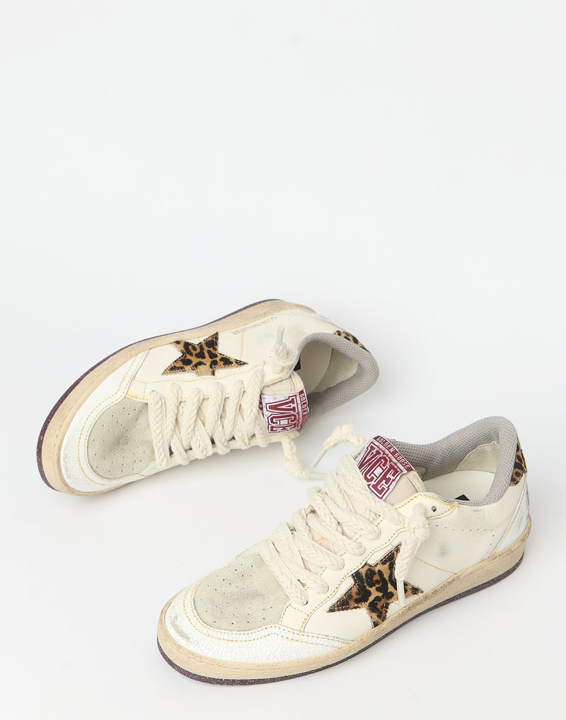 White & Leo Ball Star Sneakers