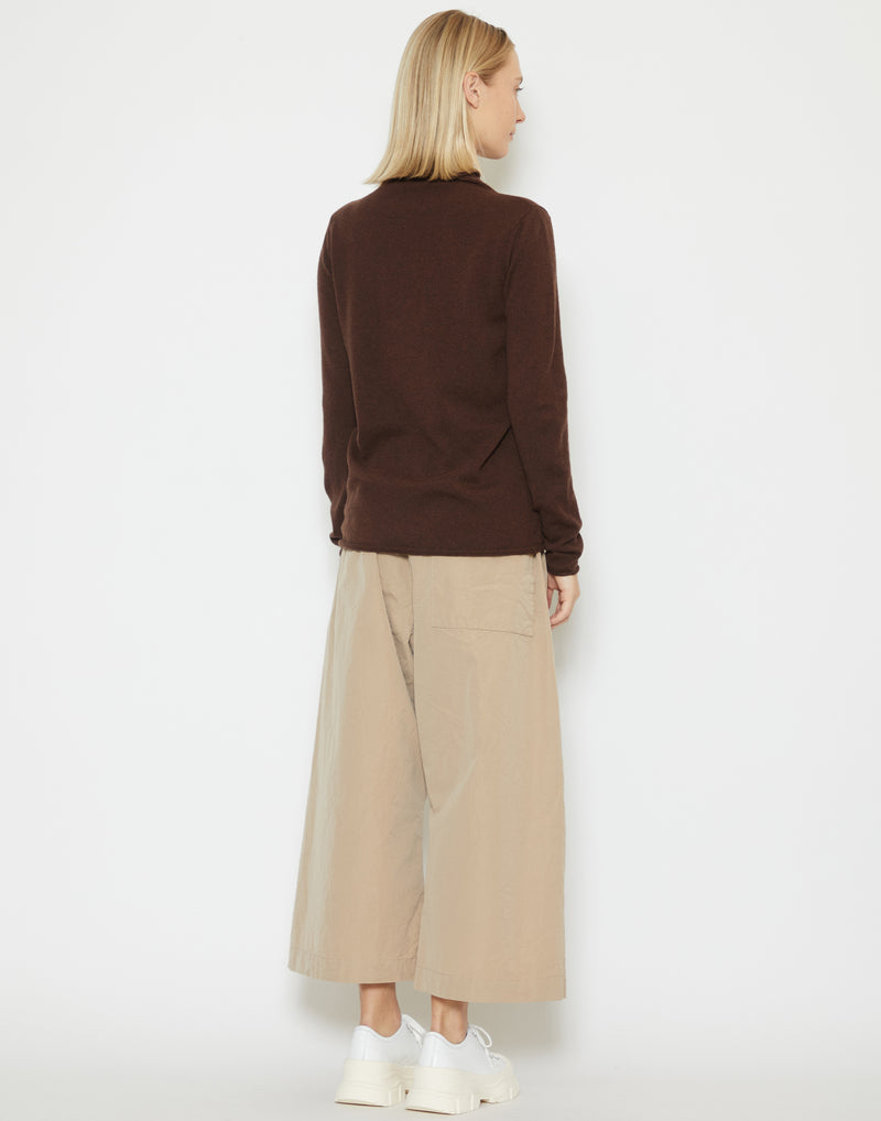 Chocolate Brown Cashmere Nara Pullover