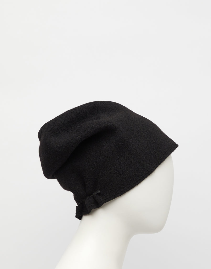 Shop Scha Beanies Online | Black Taiga Long E Wool Beanie