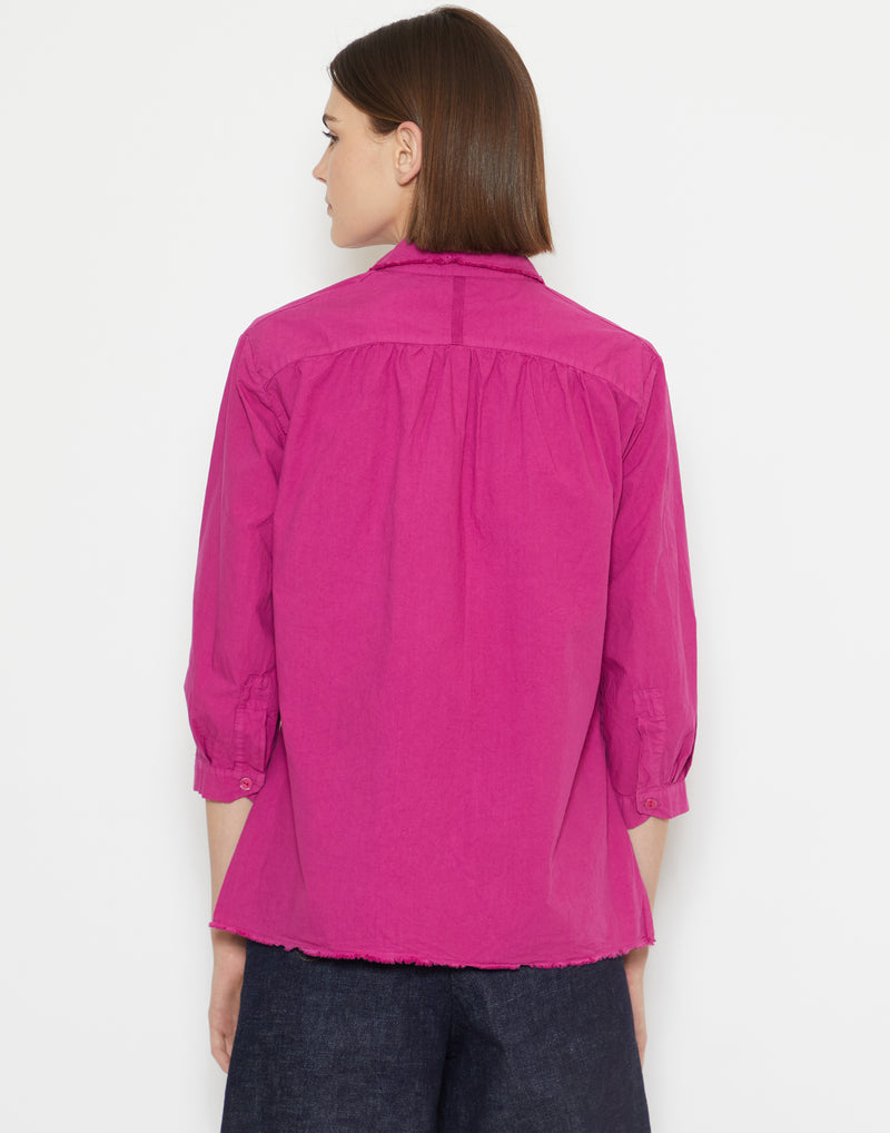 Fuchsia Cotton Cassia Shirt