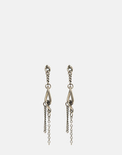 Silver Wild Chain Earrings