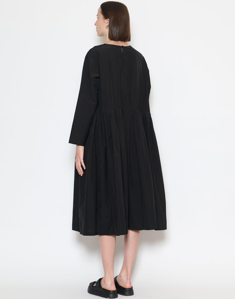 Black Cotton Blend Klic Dress