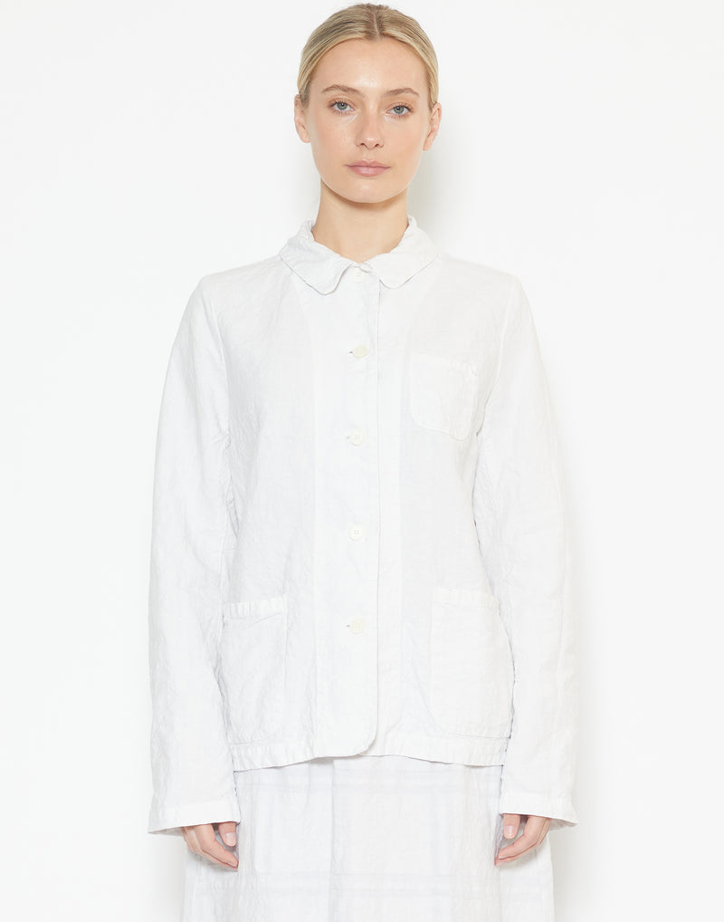 Clay Linen Worker Jacket