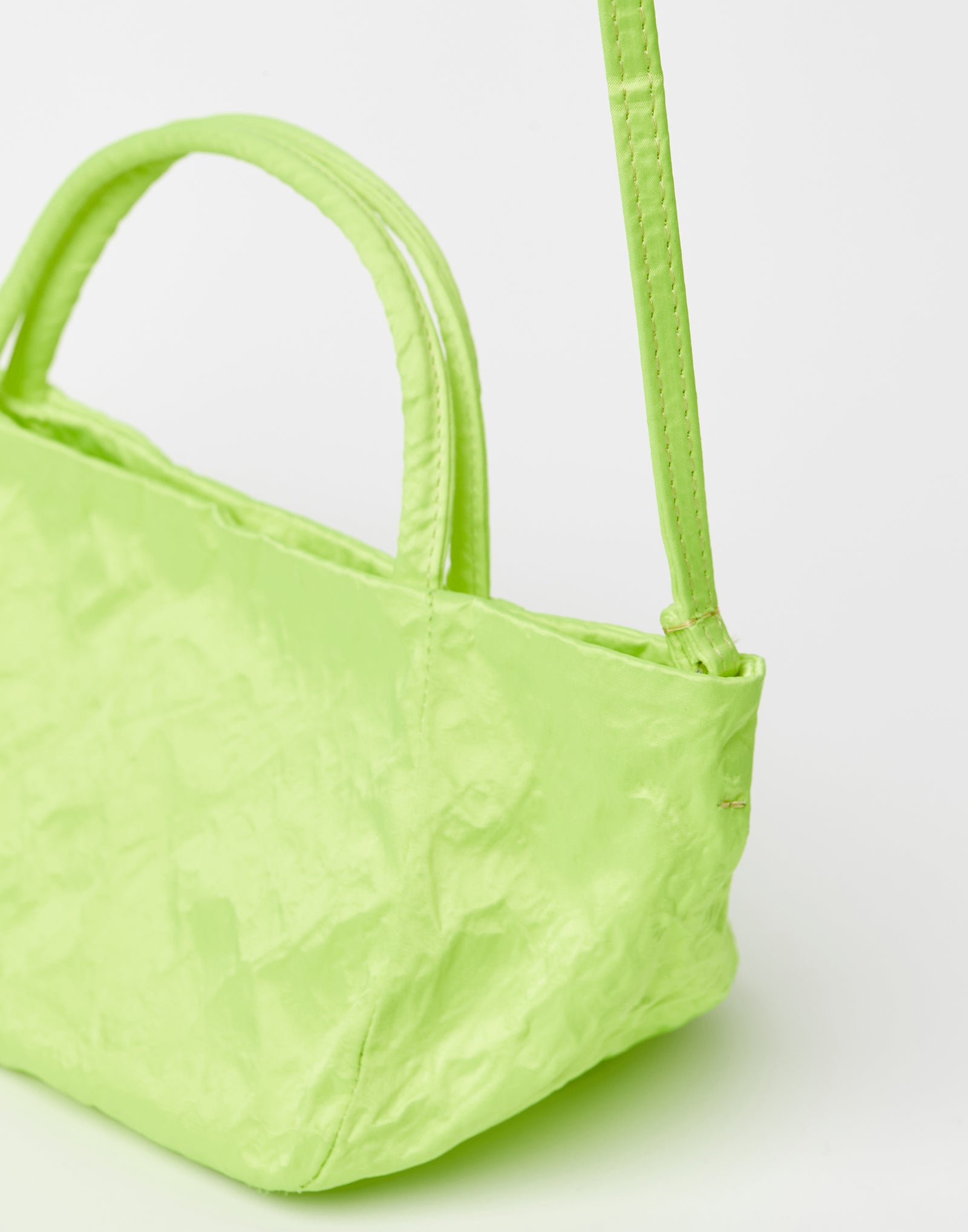 Shop Zilla Bags Online | Small Fluro Green Satin Vicky Bag | ricarda.com –  RICARDA