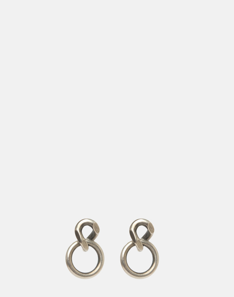 Silver Link Filled Earrings