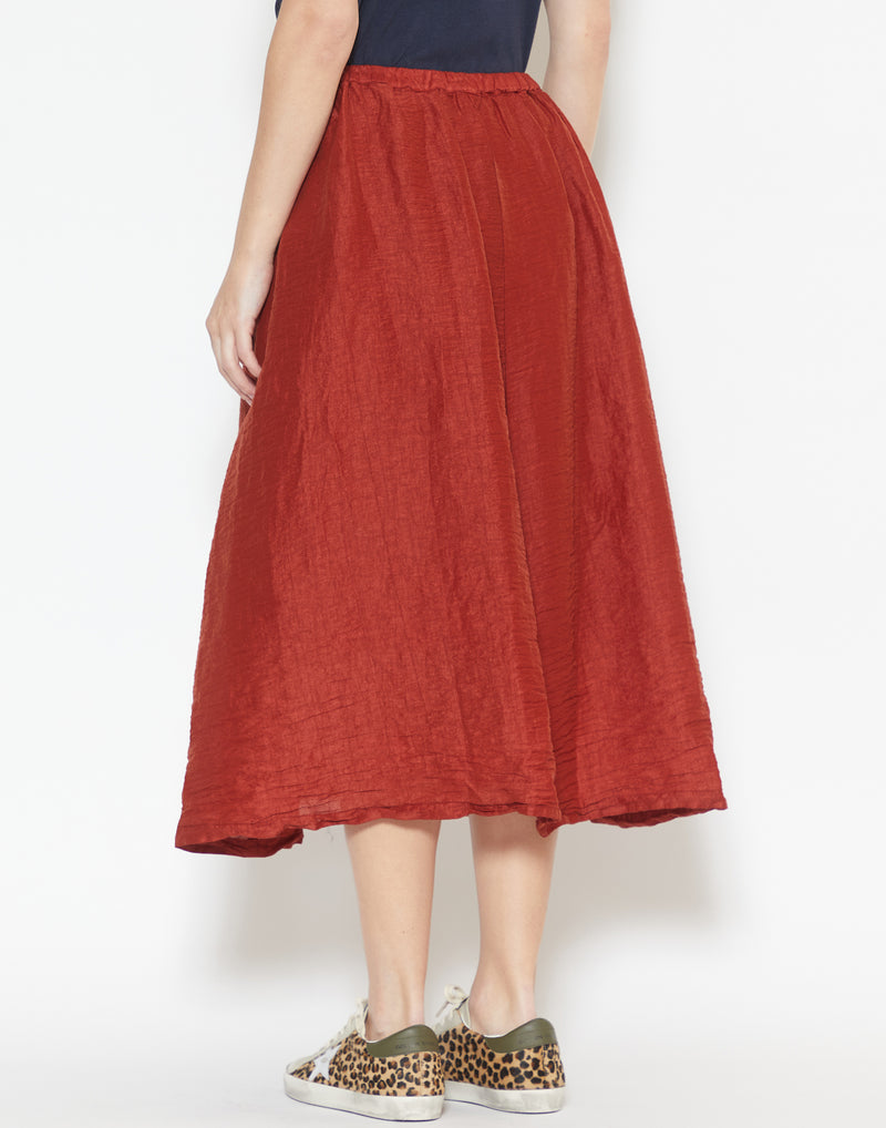 Sanguine Linen Blend Kas Skirt