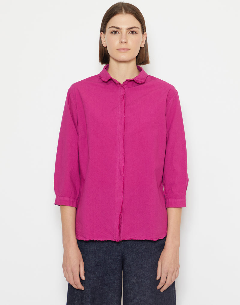 Fuchsia Cotton Cassia Shirt