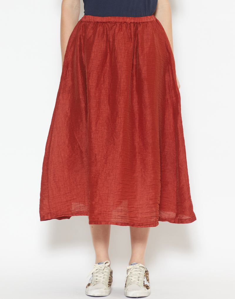 Sanguine Linen Blend Kas Skirt