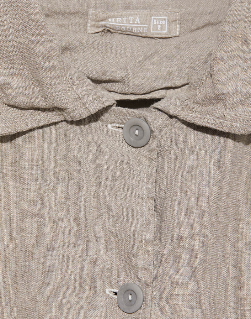 Natural Linen Garden Coat