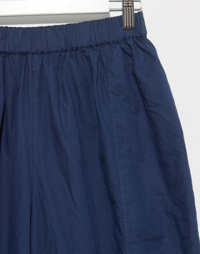 Navy Cotton Poplin Chisato Pants