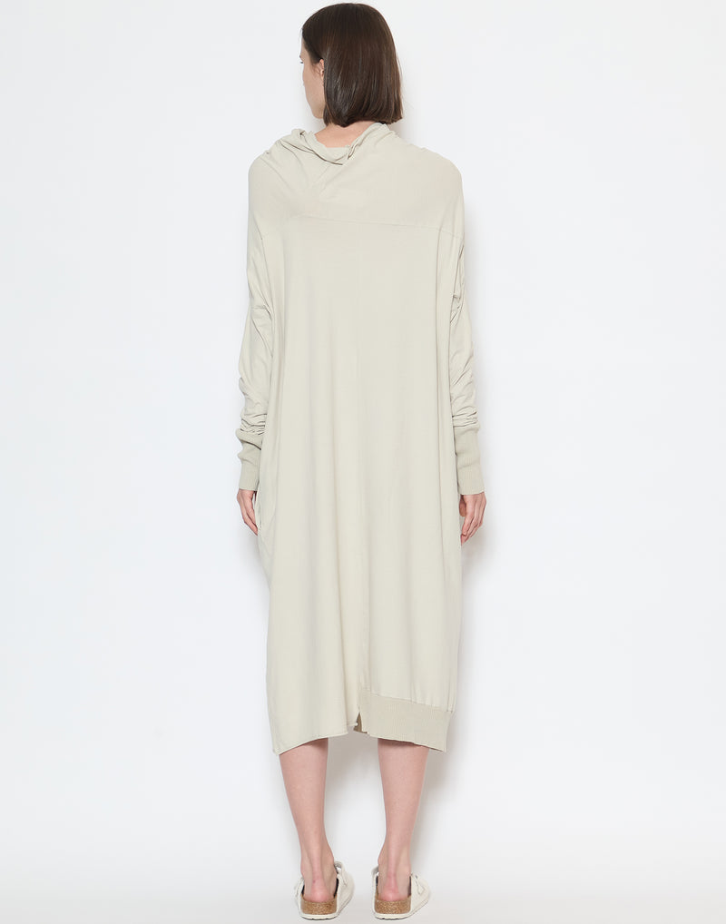 Eraser Cotton Draped Sweater Dress