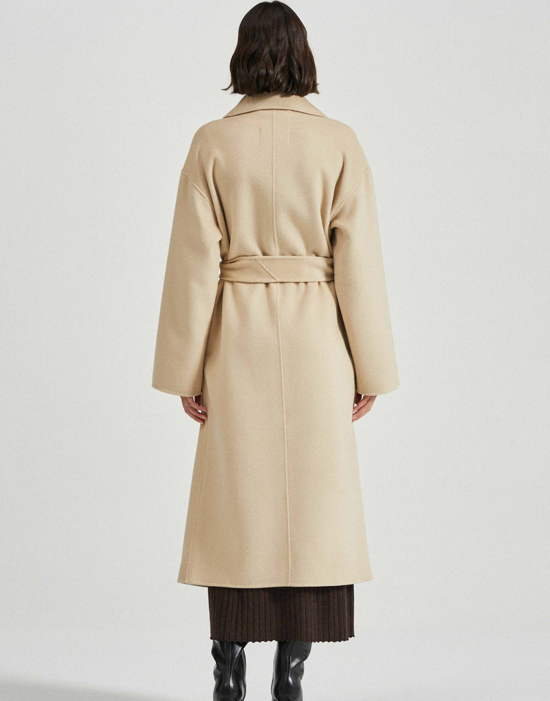 Biscuit Wool & Cashmere Camilla Coat