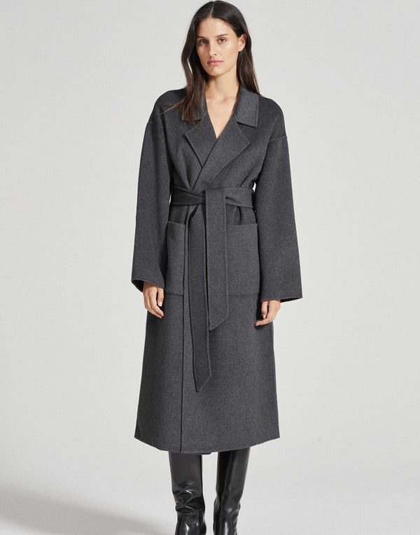 Grey Marle Wool & Cashmere Camilla Coat