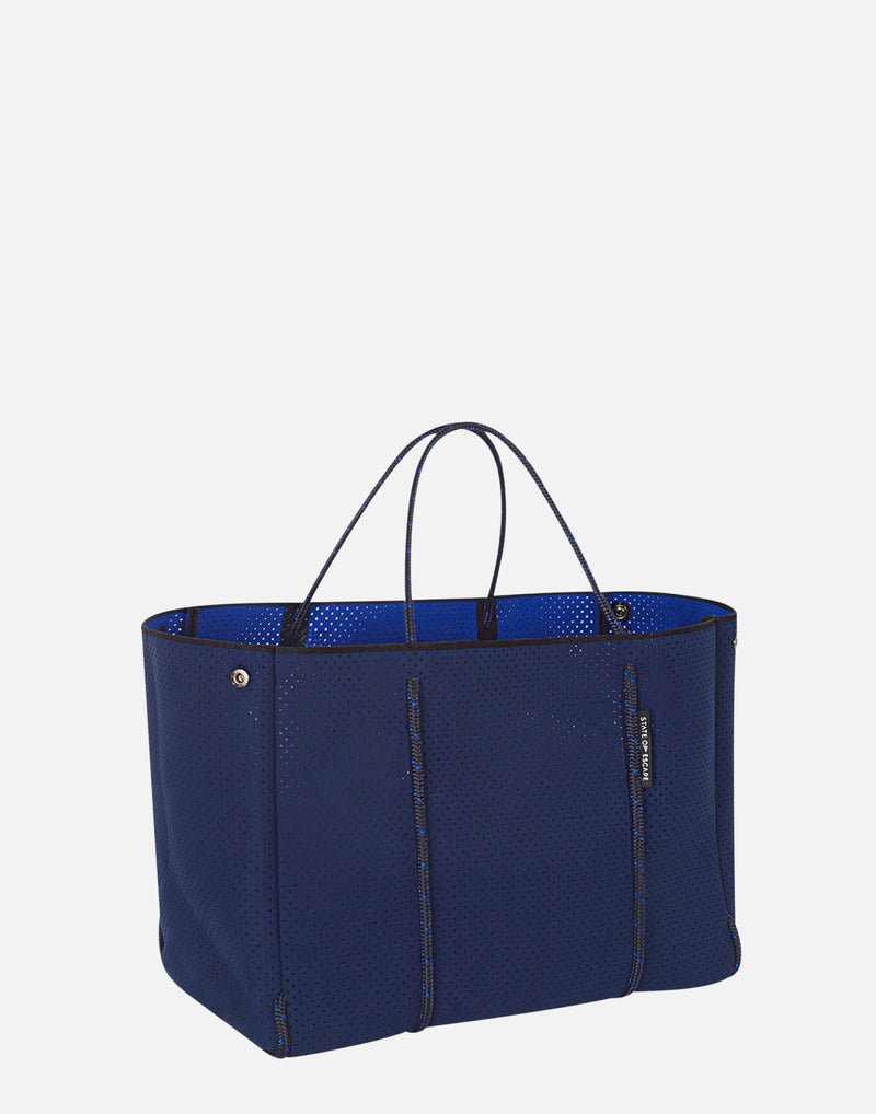 Navy & Electric Blue Dual Tone Escape Tote