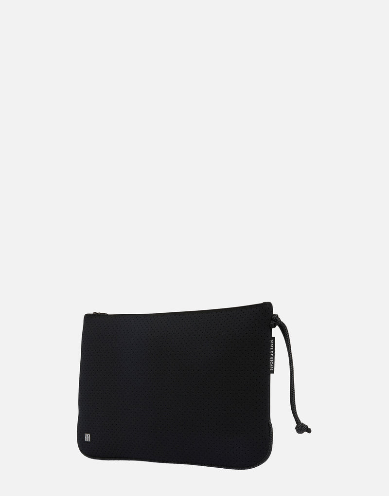 Black Everyday Large Flat Pouch