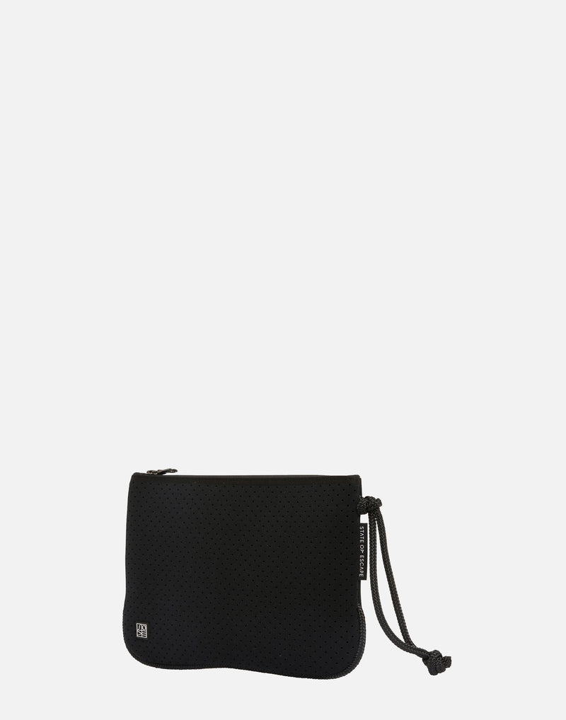 Black Everyday Medium Flat Pouch