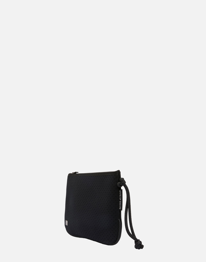 Black Everyday Medium Flat Pouch