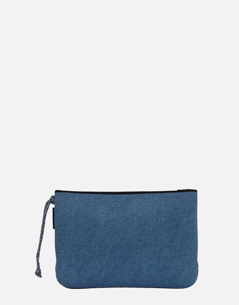 Fade Denim Everyday Large Flat Pouch