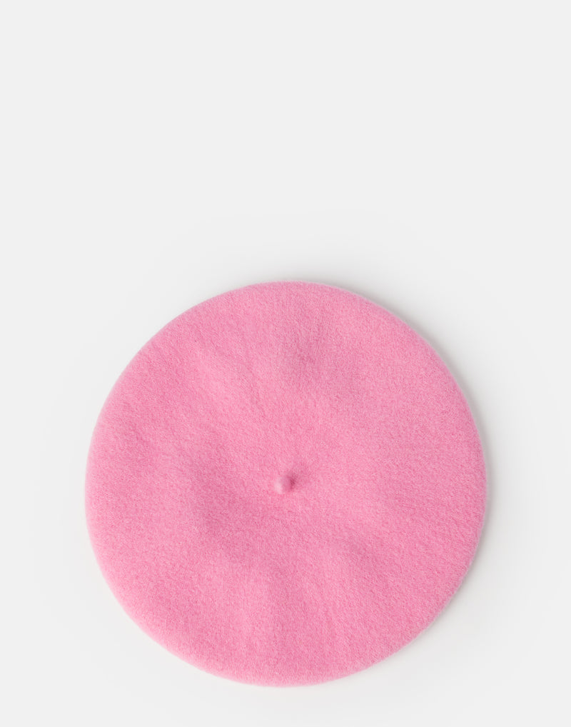 Light Pink Wool Flying Duck Beret